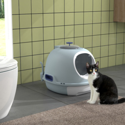 PawHut Cat Litter Box With Litter Scoop, Drawer-Type Easy To Clean, Skylight, Light And Easy To Move - Aosom UK - thumbnail 2