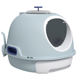 PawHut Cat Litter Box With Litter Scoop, Drawer-Type Easy To Clean, Skylight, Light And Easy To Move - Aosom UK - thumbnail 1