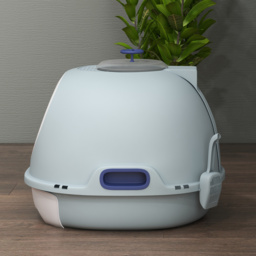 PawHut Cat Litter Box With Litter Scoop, Drawer-Type Easy To Clean, Skylight, Light And Easy To Move - Aosom UK - thumbnail 8