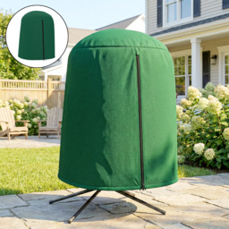 Outsunny 190 x Φ128cm Hanging Egg Chair Furniture Cover - Green - thumbnail 8