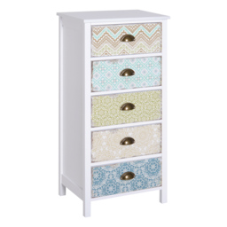 HOMCOM Storage Chest, 46Wx34Dx94H cm, Large Capacity, Sleek Design, Home Organisation, White - Aosom UK - thumbnail 1