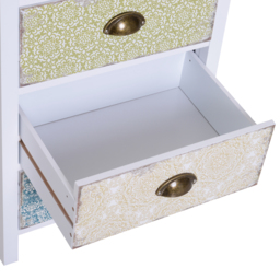 HOMCOM Storage Chest, 46Wx34Dx94H cm, Large Capacity, Sleek Design, Home Organisation, White - Aosom UK - thumbnail 7