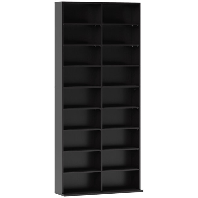 HOMCOM 640 CD Storage Tower - Black - image 1
