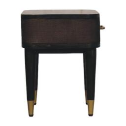 Solid Mango Wood Belmont Bedside Cabinet with Spacious Drawer and Hand-Finished Details, Table for Bedroom, 35L x 45W x 46H cm, Brown - Aosom UK - thumbnail 7