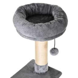 PawHut Cat Tree Condo Tower, Multi-level Activity Stand for Kittens, 150CM Height with Toys & Scratching Posts - Aosom UK - thumbnail 8
