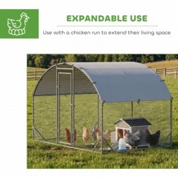 PawHut Wooden Chicken Coop with Pull-Out Tray Nesting Box for 1-2 Chickens - thumbnail 6