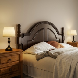 HOMCOM Set of Two Three-Colour Lamps, with USB Ports - Black/Beige - thumbnail 9
