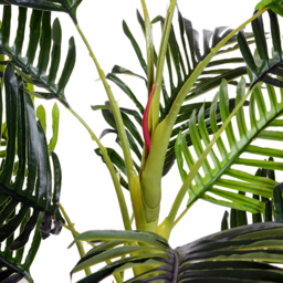 Outsunny 150cm(5ft) Artificial Palm Tree Decorative Indoor Faux Green Plant w/Leaves Home Décor Tropical Potted Home Office - Aosom UK - thumbnail 8
