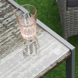 Outsunny Rattan End Table Side Coffee Desk Outdoor Patio Wicker Sofa Chat Garden Furniture - Aosom UK - thumbnail 8