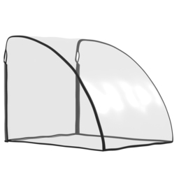 HOMCOM Baby Bike Trailer Cover, Anti Dust Rain Snow, Cold Wind, 76 x 61 x 61 cm - thumbnail 1
