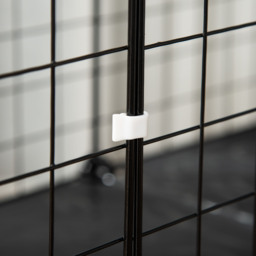 PawHut Pet Playpen w/ Door Customisable Fence for Guinea Pigs Hamsters Chinchillas Hedgehogs - Black - Aosom UK - thumbnail 9