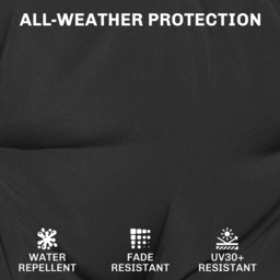 Outsunny Outdoor Chair Seat Cushions Set of 2, Garden Chair Cushions with 7cm Thick Foam & Ties, Black - thumbnail 5