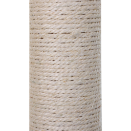 PawHut Cat Scratching Post, 2-Tier with Sisal Rope and Dangle Toy, Interactive, Beige - Aosom UK - thumbnail 8