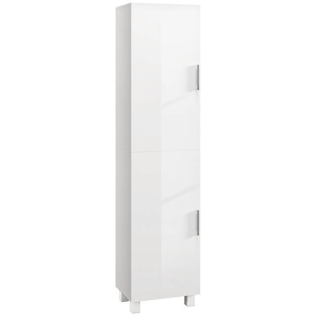 HOMCOM Tall Bathroom Cabinet, Freestanding Bathroom Cabinet with Adjustable Shelves and Double Doors - image 1
