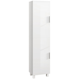 HOMCOM Tall Bathroom Cabinet, Freestanding Bathroom Cabinet with Adjustable Shelves and Double Doors - thumbnail 1