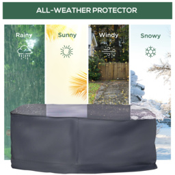 Outsunny Garden Sofa Shield: Waterproof Outdoor Furniture Cover for 2-3 Seater Sets, Durable Material - Aosom UK - thumbnail 4