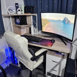 HOMCOM Office Table with Drawers & Shelves, Desk with Shelves, PC Workstation for Home Office, Study Furniture, Wooden - Aosom UK - thumbnail 8