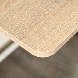 HOMCOM Writing Desk, Computer Table for Home Office, PC Laptop Workstation with Storage Shelf, White and Oak - Aosom UK - thumbnail 8