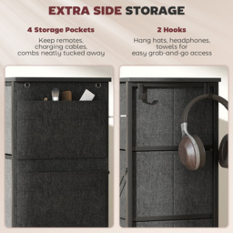 HOMCOM Chest of Eight Fabric Drawers - Charcoal Grey - thumbnail 5
