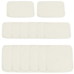 Outsunny Garden Rattan Sofa Seat Cushion Covers Replacement Outdoor, No Cushion Included, Beige - thumbnail 1