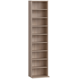 HOMCOM 260 Narrow CD Storage Unit - Natural Wood Finish - thumbnail 1