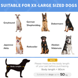 PawHut Elevated Cooling Pet Bed, Portable Raised Dog Cot with Breathable Mesh, Anti-Slip Rubber Feet for Indoor & Outdoor, Brown - Aosom UK - thumbnail 7