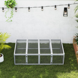 PawHut Wooden Rabbit Hutch Cage 6ft with Wire Mesh, Openable Roof, Play Space for Outdoor, Grey - thumbnail 7