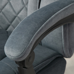 Vinsetto Massage Office Chair, Heated Reclining Computer Chair with Adjustable Height and Footrest, Dark Grey - thumbnail 9