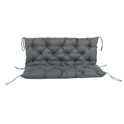 Outsunny Garden Bench Cushion, 2 Seater Swing Chair Cushion, Seat Pad with Ties for Indoor and Outdoor Use, 110 x 120 cm, Dark Grey - Aosom UK - thumbnail 8