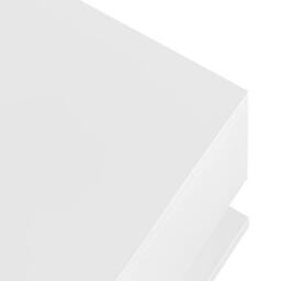High-Gloss Coffee Table with Glass Top and LED Lights, Sofa Table with Practical Storage for Living Room, 105L x 55W x 32.5H cm, White - Aosom.UK - thumbnail 7