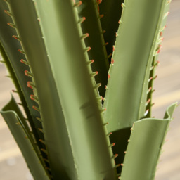 HOMCOM Artificial Agave Plants: Faux Succulent Set of 2 in Pots for Indoor/Outdoor Décor, Verdant Green - Aosom UK - thumbnail 7