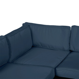 Outsunny Garden Rattan Sofa Cushion Polyester Cover Replacement Outdoor- No Cushion Included, Blue - thumbnail 8