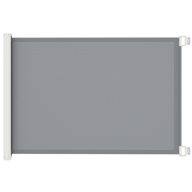 PawHut Pet Protector: Retractable Safety Gate for Dogs, Folding Barrier for Home, Doorway & Stairs, Grey - Aosom UK - image 1