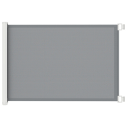 PawHut Pet Protector: Retractable Safety Gate for Dogs, Folding Barrier for Home, Doorway & Stairs, Grey - Aosom UK - thumbnail 1