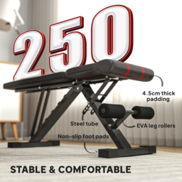 SPORTNOW Foldable Weight Bench, Adjustable Incline Flat Bench Press with 6-Level Backrest, 4-Level Seat, Leg Extension for Home Gym Workout Full Body Strength Training - thumbnail 6