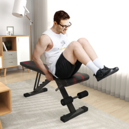 SPORTNOW Foldable Weight Bench, Adjustable Incline Flat Bench Press with 6-Level Backrest, 4-Level Seat, Leg Extension for Home Gym Workout Full Body Strength Training - thumbnail 7