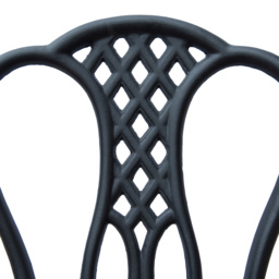 HOMCOM 3 Piece Patio Cast Aluminium Bistro Set Garden Outdoor Furniture Table and Chairs Shabby Chic Style - Aosom UK - thumbnail 8