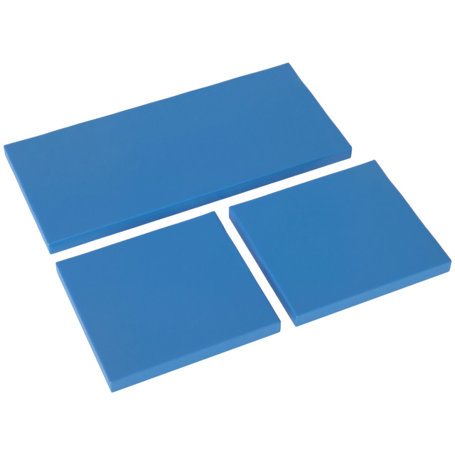 Outsunny Outdoor Seat Cushion Pads for Rattan Furniture, 3 PCs Garden Furniture Cushions, Sky Blue - image 1