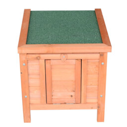 "PawHut 20"" Wooden Rabbit Hutch-Fir Wood - Aosom UK" - thumbnail 9