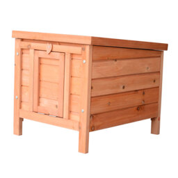 "PawHut 20"" Wooden Rabbit Hutch-Fir Wood - Aosom UK" - thumbnail 7