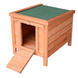 "PawHut 20"" Wooden Rabbit Hutch-Fir Wood - Aosom UK"