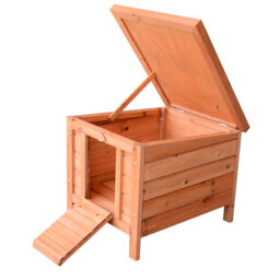 "PawHut 20"" Wooden Rabbit Hutch-Fir Wood - Aosom UK" - thumbnail 5