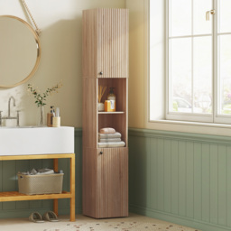 HOMCOM 6-Tier Tall Bathroom Cabinet - Natural - thumbnail 2