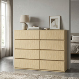 HOMCOM Chest of Drawers, 4-Drawer Storage Cabinets, Modern Dresser, Storage Drawer Unit for Bedroom - thumbnail 9