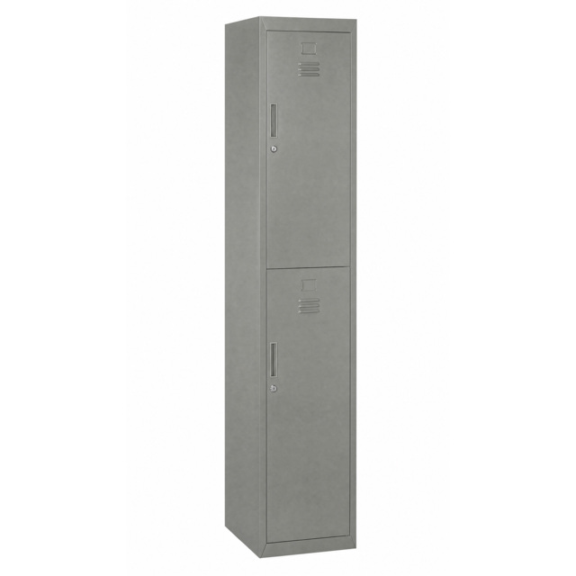 Vinsetto Steel Locker Cabinet, Lockable Office Storage with Shelves, Durable Cold-Rolled Steel, for Schools, Offices, Gyms, Grey - Aosom UK - image 1