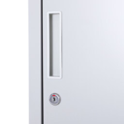 Vinsetto Steel Locker Cabinet, Lockable Office Storage with Shelves, Durable Cold-Rolled Steel, for Schools, Offices, Gyms, Grey - Aosom UK - thumbnail 8