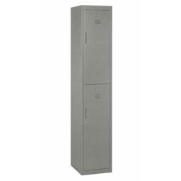 Vinsetto Steel Locker Cabinet, Lockable Office Storage with Shelves, Durable Cold-Rolled Steel, for Schools, Offices, Gyms, Grey - Aosom UK - thumbnail 1