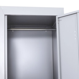 Vinsetto Steel Locker Cabinet, Lockable Office Storage with Shelves, Durable Cold-Rolled Steel, for Schools, Offices, Gyms, Grey - Aosom UK - thumbnail 7