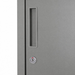 Vinsetto Steel Locker Cabinet, Lockable Office Storage with Shelves, Durable Cold-Rolled Steel, for Schools, Offices, Gyms, Grey - Aosom UK - thumbnail 8