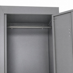Vinsetto Steel Locker Cabinet, Lockable Office Storage with Shelves, Durable Cold-Rolled Steel, for Schools, Offices, Gyms, Grey - Aosom UK - thumbnail 7